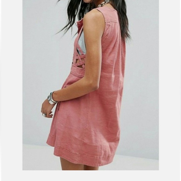 Free People Linen Mini Dress. - Picture 2 of 13